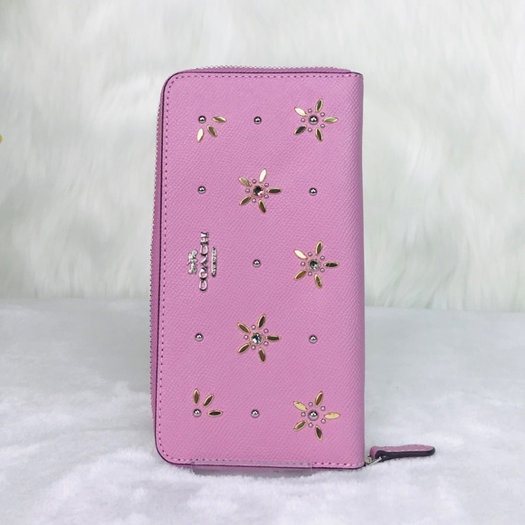 Coach Stud Accordion Zip Wallet - Picture 7 of 8